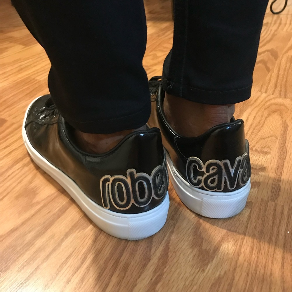 Robert Cavalli sport men’s leather sneakers